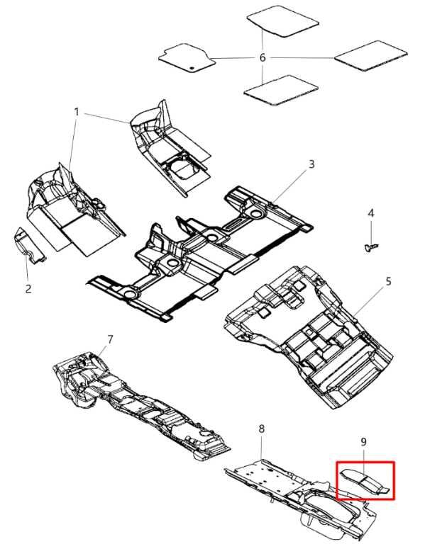 11-21 Jeep Grand Cherokee Front Under Seat RH LH Load Floor Lid Cover Set *ReaD* - Alshned Auto Parts