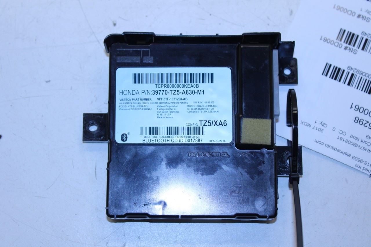 2016-2017 Acura MDX Advance Bluetooth Telematics Control Module 39770-TZ5-A630 - Alshned Auto Parts