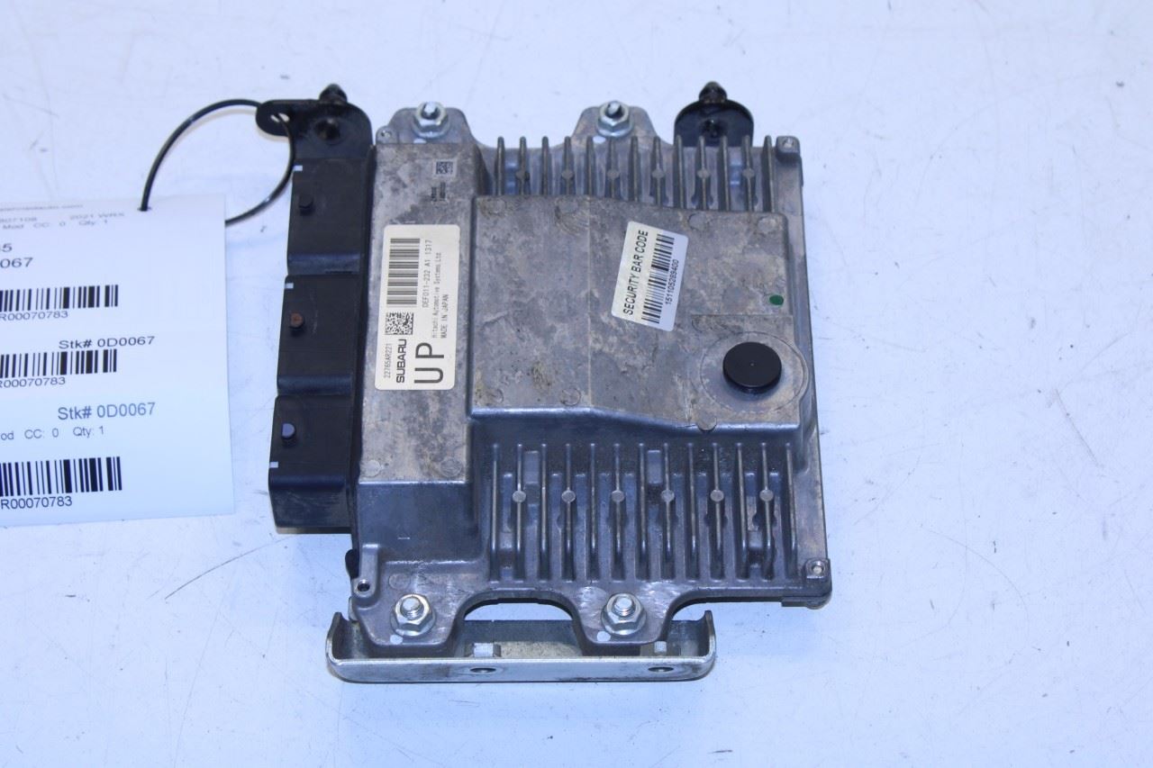 2021 Subaru WRX Premium MT 2.0 Engine Computer Control Module ECU ECM 22765AR221 - Alshned Auto Parts