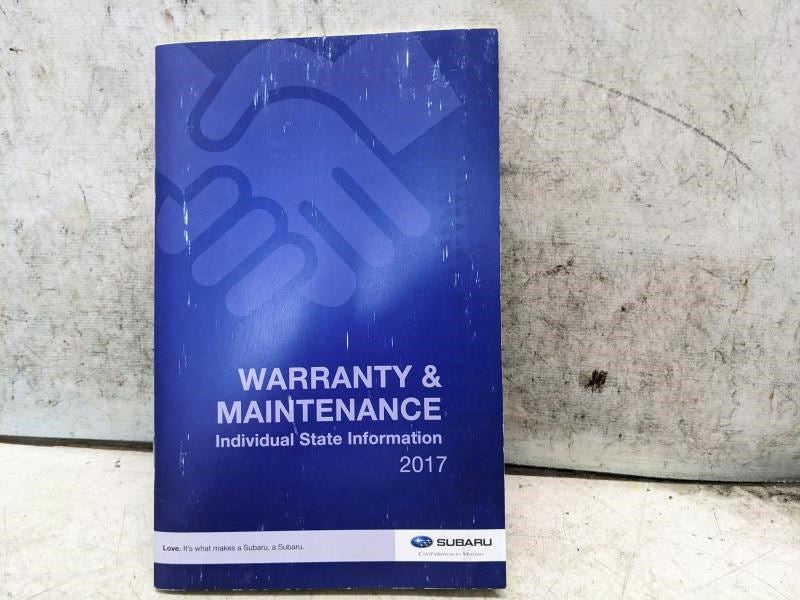 2017 Subaru WRX / WRX STI Owners Manual Set with Case A1270BE-B OEM - Alshned Auto Parts