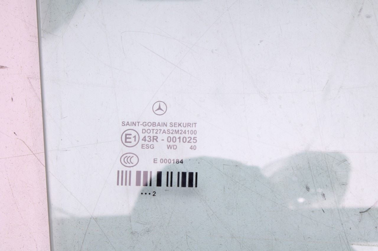 2011-2016 Mercedes-Benz E350 Sport 4MATIC Rear Right Side Door Window Glass - Alshned Auto Parts