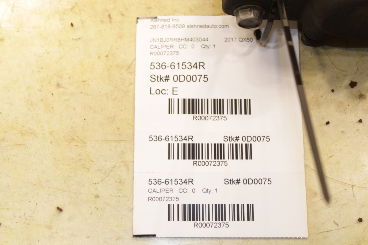 2015-2017 Infiniti QX50 FR Right Passenger Side Brake Disc Caliper 41001-4GA0A - Alshned Auto Parts