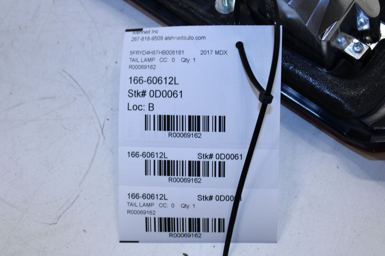 2014-2020 Acura MDX Advance Rear Left Driver Side Tail Light Lamp 34155-TZ5-H03 - Alshned Auto Parts