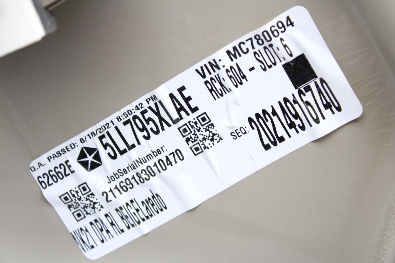 2019-2021 Jeep Grand Cherokee Rear Left Driver Door Trim Panel 5LL795XLAE OEM - Alshned Auto Parts