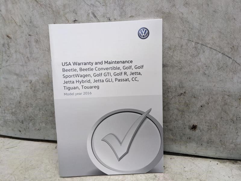 2016 Volkswagen Tiguan U.S. Edition Owners Manual Set with Case 5N0012723BB OEM - Alshned Auto Parts