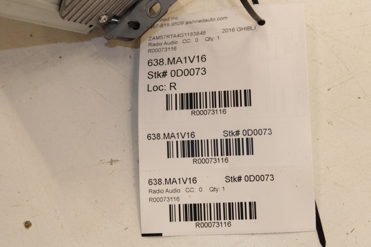 2014-16 Maserati Ghibli S Q4 Panasonic Navigation Audio Radio Receiver 670032990 - Alshned Auto Parts