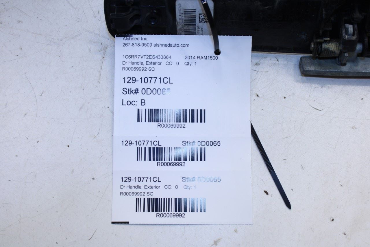 13-15 Ram 1500 Laramie Crew Cab 5.7L Rear Door Driver Left Side Exterior Handle - Alshned Auto Parts