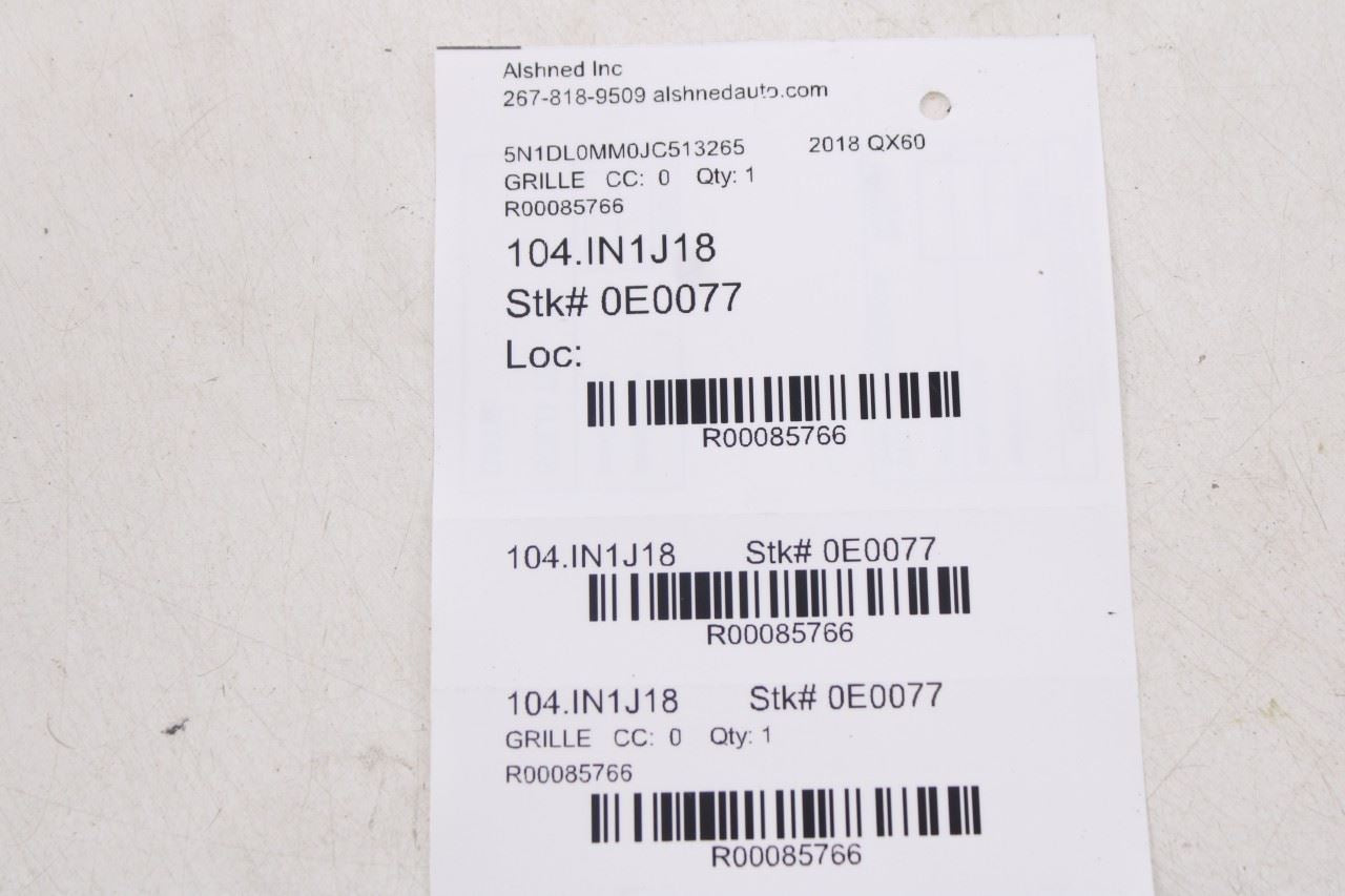 2016-2020 Infiniti QX60 Front Bumper Molding Lower Grille 62074-9NC0A OEM11