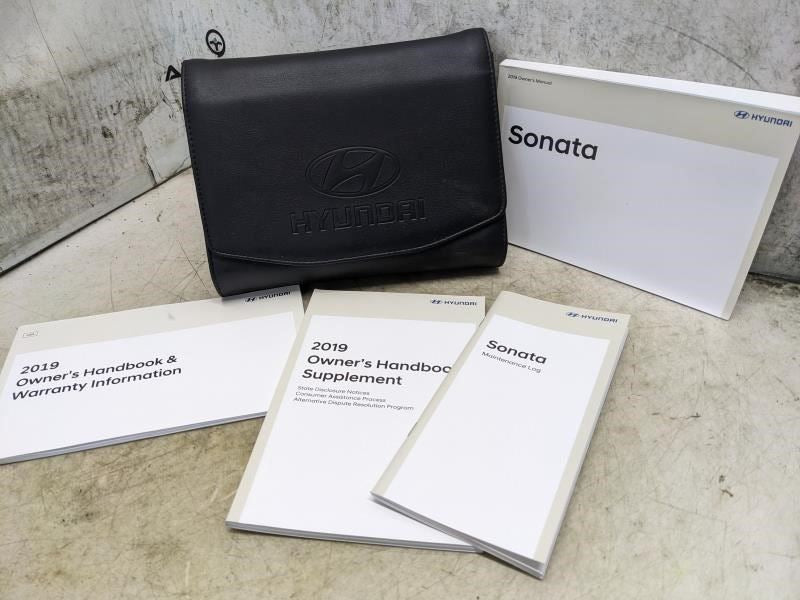 2019 Hyundai Sonata Owners Manual Set with Case KC10-EU88A OEM - Alshned Auto Parts