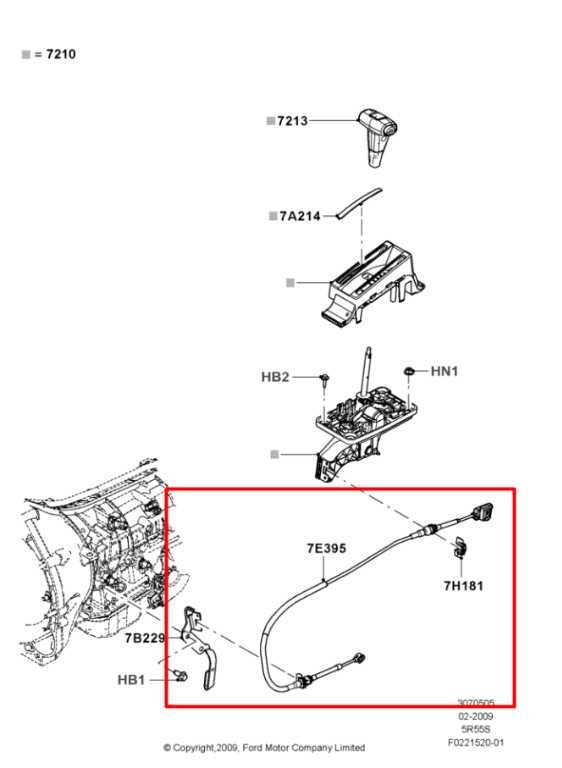 2005-10 Ford Mustang Premium Conv V6 Auto Transmission Gear Shift Control Cable - Alshned Auto Parts