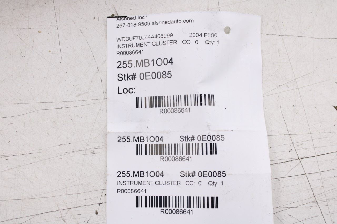 03-06 Mercedes-Benz E500 5.0L Speedometer Gauge Instrument Cluster 118K Mileage - Alshned Auto Parts