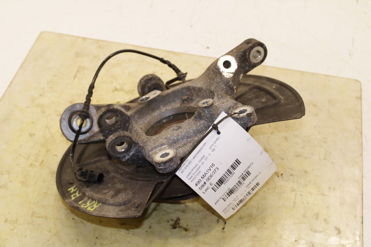 2014-16 Maserati Ghibli S Q4 3.0L AWD Rear Passenger RH Side Spindle Knuckle Hub - Alshned Auto Parts
