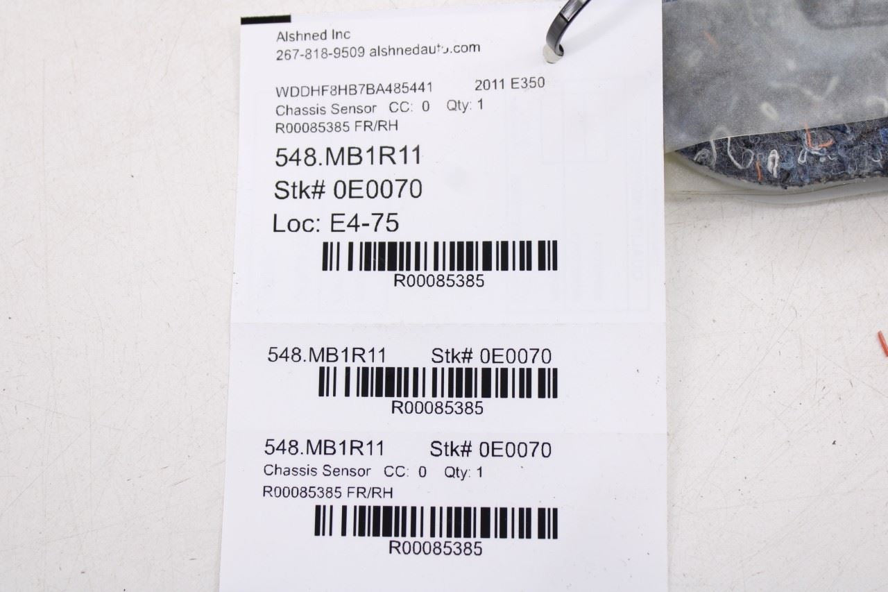 2010-2013 Mercedes-Benz E350 4Matic Front Right Seat Occupancy Sensor 212870001017