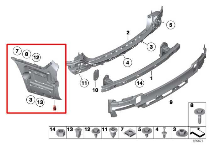 10-15 BMW 750Li xDrive 4.4L AWD Rear Driver Left Side Bumper Support Mount Panel - Alshned Auto Parts