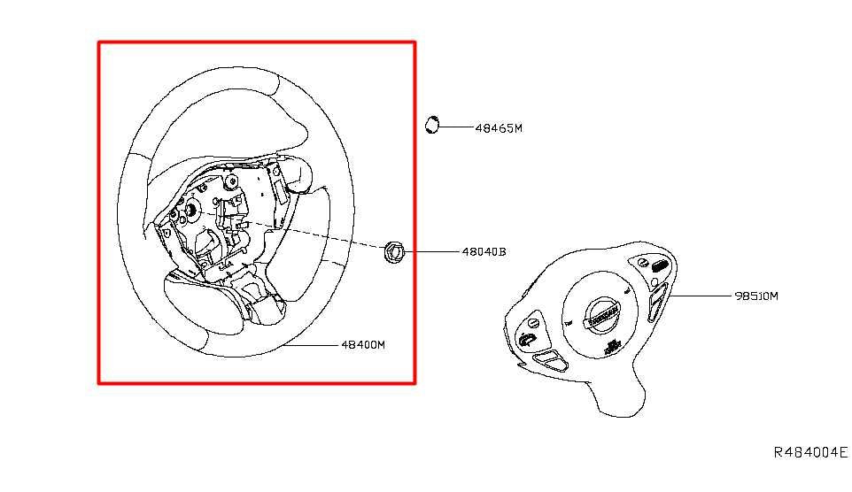 15-19 Nissan Sentra SL 1.8L FWD Steering Wheel w/ Leather Cover 48430-4FY0A OEM - Alshned Auto Parts