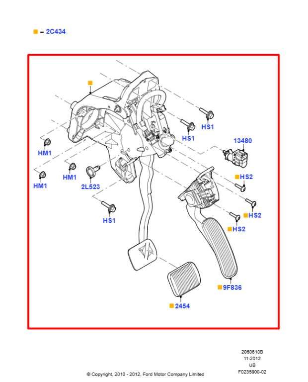 11-19 Ford Explorer Police Accelerator Throttle Gas Pedal Sensor w/ Brake Pedal - Alshned Auto Parts
