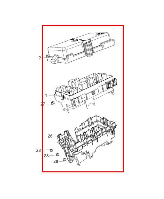 17-20 Chrysler Pacifica 3.6L FWD Intelligent Power Distribution Center Fuse Box - Alshned Auto Parts
