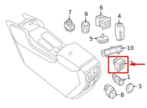 2013-2020 Nissan Pathfinder Center Console Power Outlet Socket 25327-3JA0A OEM - Alshned Auto Parts