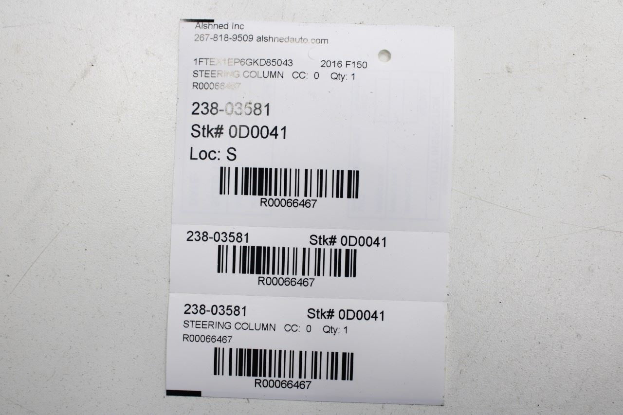 15-20 Ford F150 SuperCab Lariat Collapsible Steering Column Crash Impact Sensor 27213921 OEM - Alshned Auto Parts