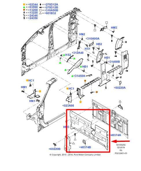 2011-2016 Ford F250 SD Rear Interior Body Panel Trim BC34-25424B48-DF OEM - Alshned Auto Parts