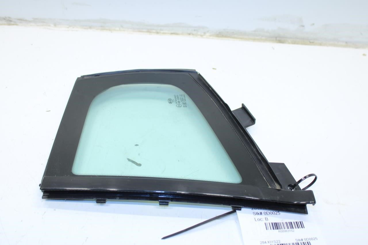 2018-2023 Kia Stinger GT1 Rear Left Door Window Fixed Vent Glass 83570J5510 OEM - Alshned Auto Parts
