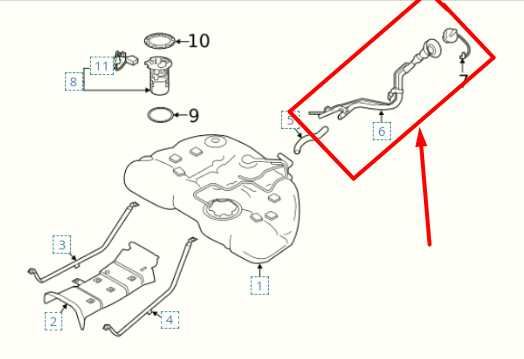 2019-2024 Nissan Altima 2.5L FWD Fuel Filler Neck Pipe 17221-6CA0A OEM - Alshned Auto Parts