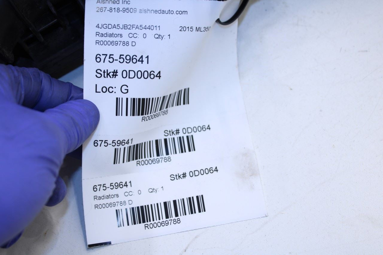 2012-15 Mercedes-Benz ML350 3.5L AC Condenser Assembly 099-500-00-02 OEM *ReaD* - Alshned Auto Parts