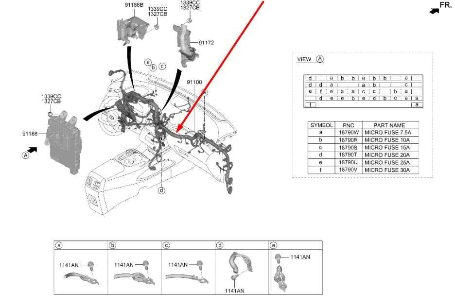 2022-2024 Hyundai Tucson SEL Dash Instrument Panel Wire Harness 91100-CW732 OEM - Alshned Auto Parts