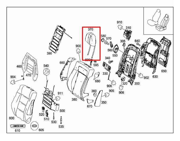 2010-13 Mercedes-Benz E350 Luxury 4Matic Front Right Left Side Seat Headrest Set2
