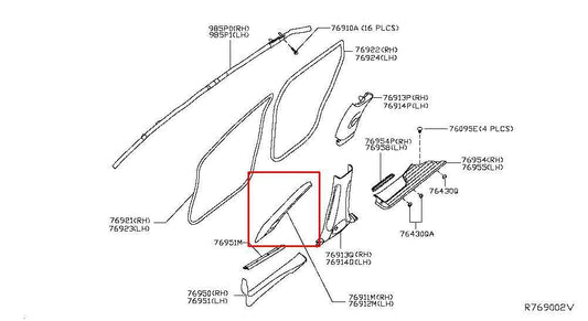 2014-20 Infiniti QX60 Front Right and Left A Pillar Cover w/ Speakers *ReaD* - Alshned Auto Parts