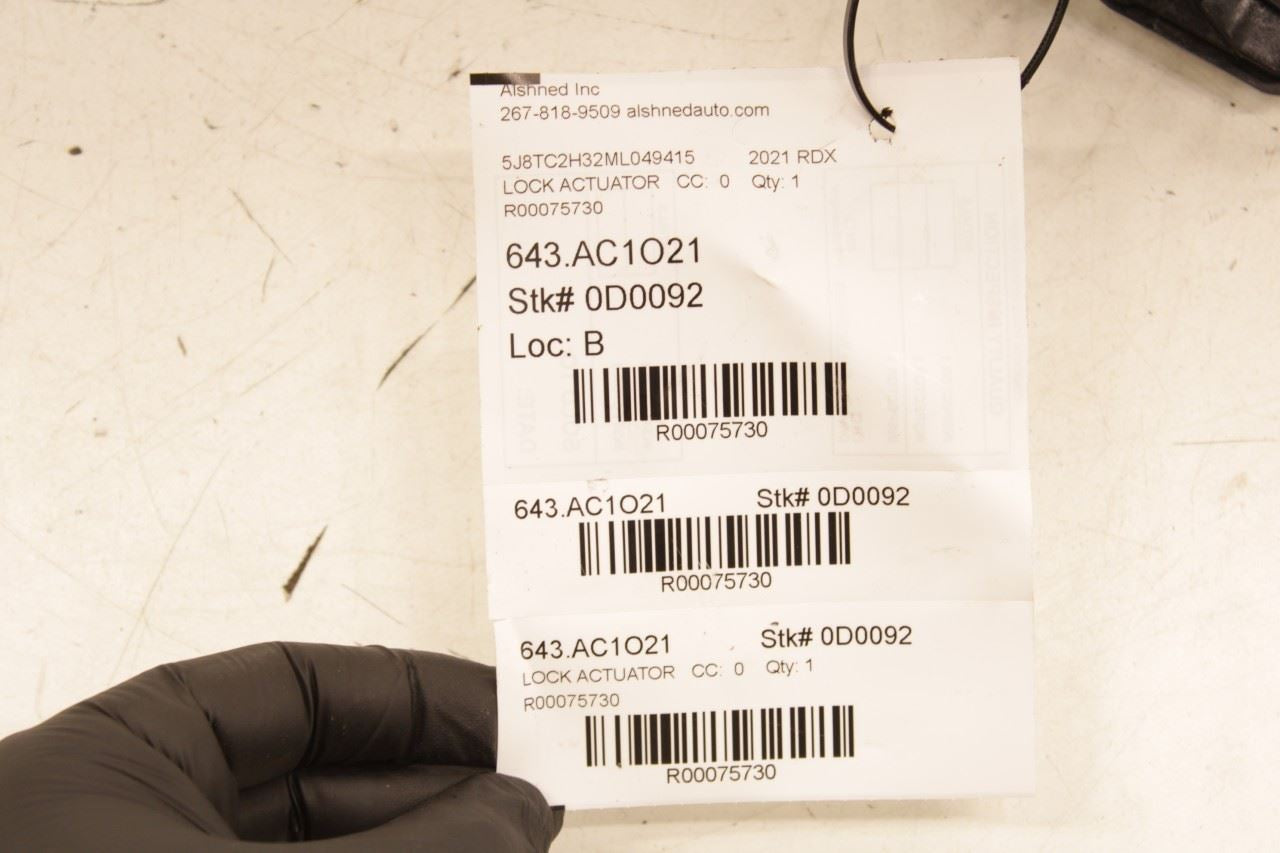 2019-2025 Acura RDX SH-AWD Front Right Passenger Side Door Lock Latch Actuator - Alshned Auto Parts
