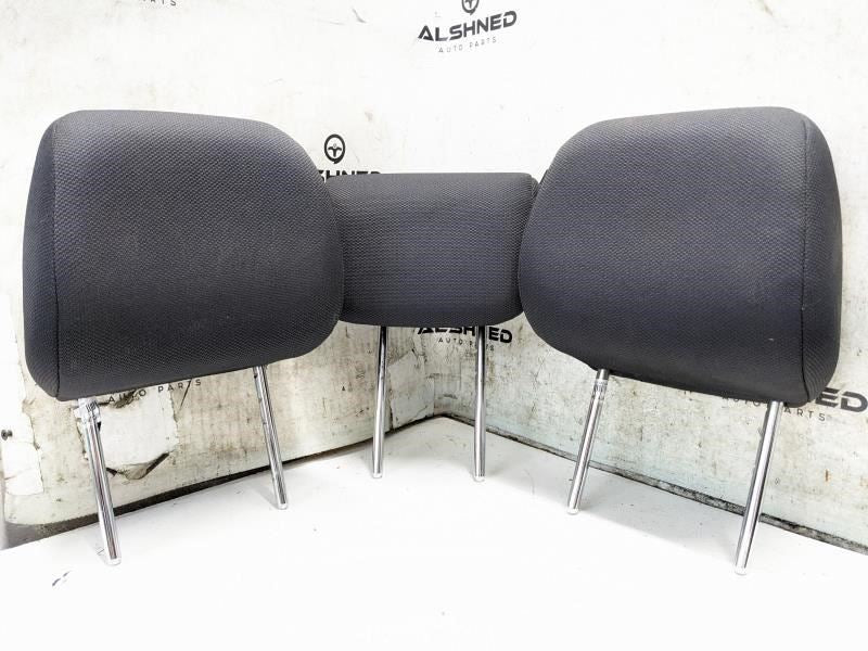 2009-2013 Kia Soul Rear Right and Left Side and Center 2nd Row Seat Headrest Set0