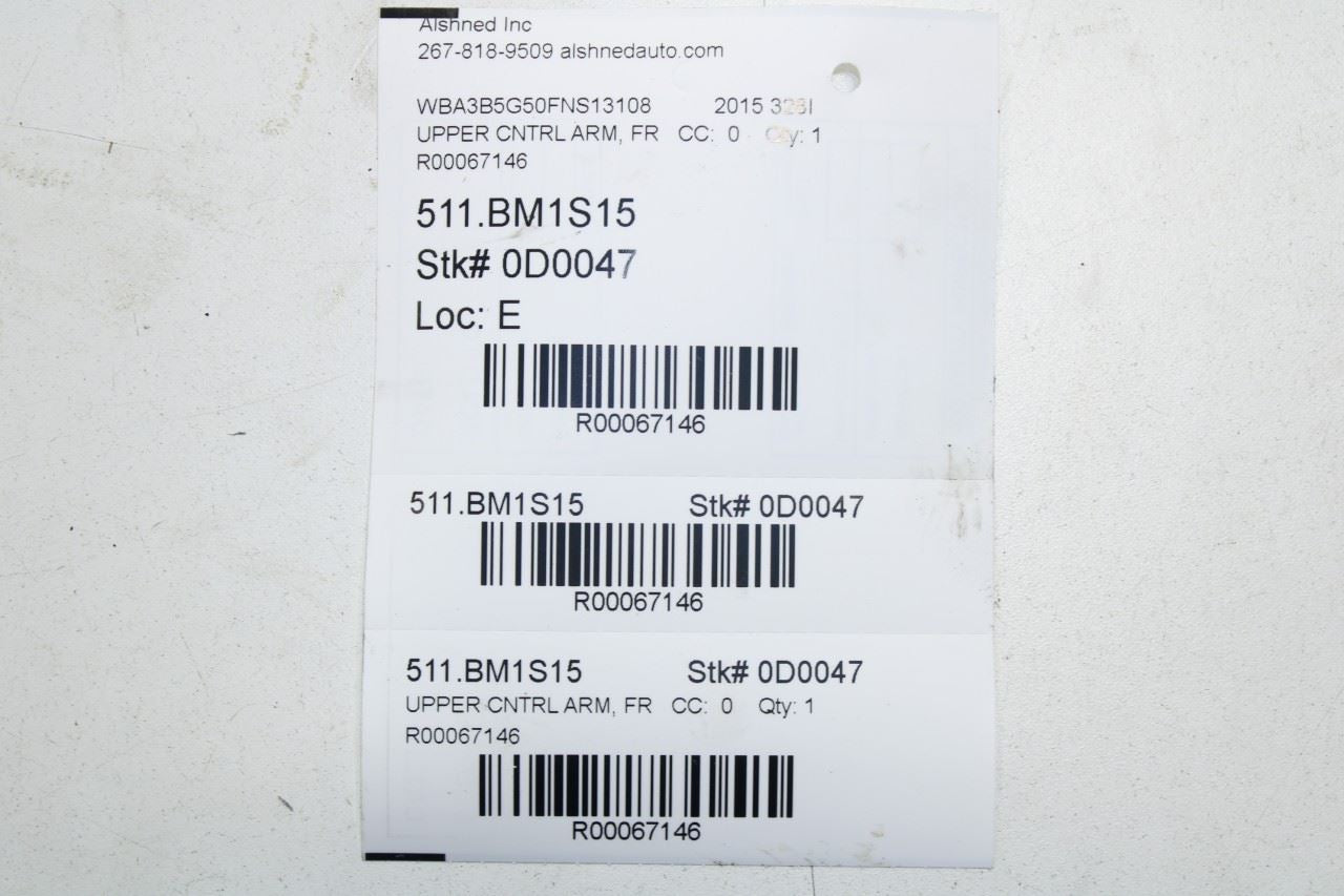13-16 BMW 328i xDrive SULEV AWD Front Right Side Suspension Control Arm Set of 2 - Alshned Auto Parts