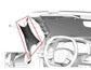 1997-2004 Chevrolet Corvette Front Right and Left A-Pillar Upper Trim *ReaD* - Alshned Auto Parts