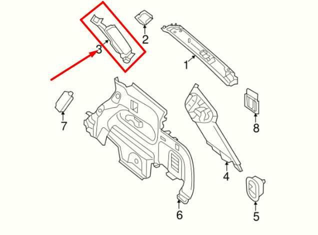 13-20 Nissan Pathfinder Rear Right Quarter Upper C-Pillar Trim Panel 76934-3KS0A - Alshned Auto Parts