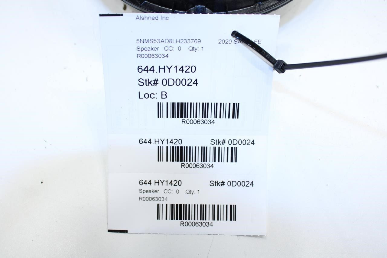 19-23 Hyundai Santa Fe Limited RR LH or RH Door Harman Audio Speaker 96340-S1200 - Alshned Auto Parts