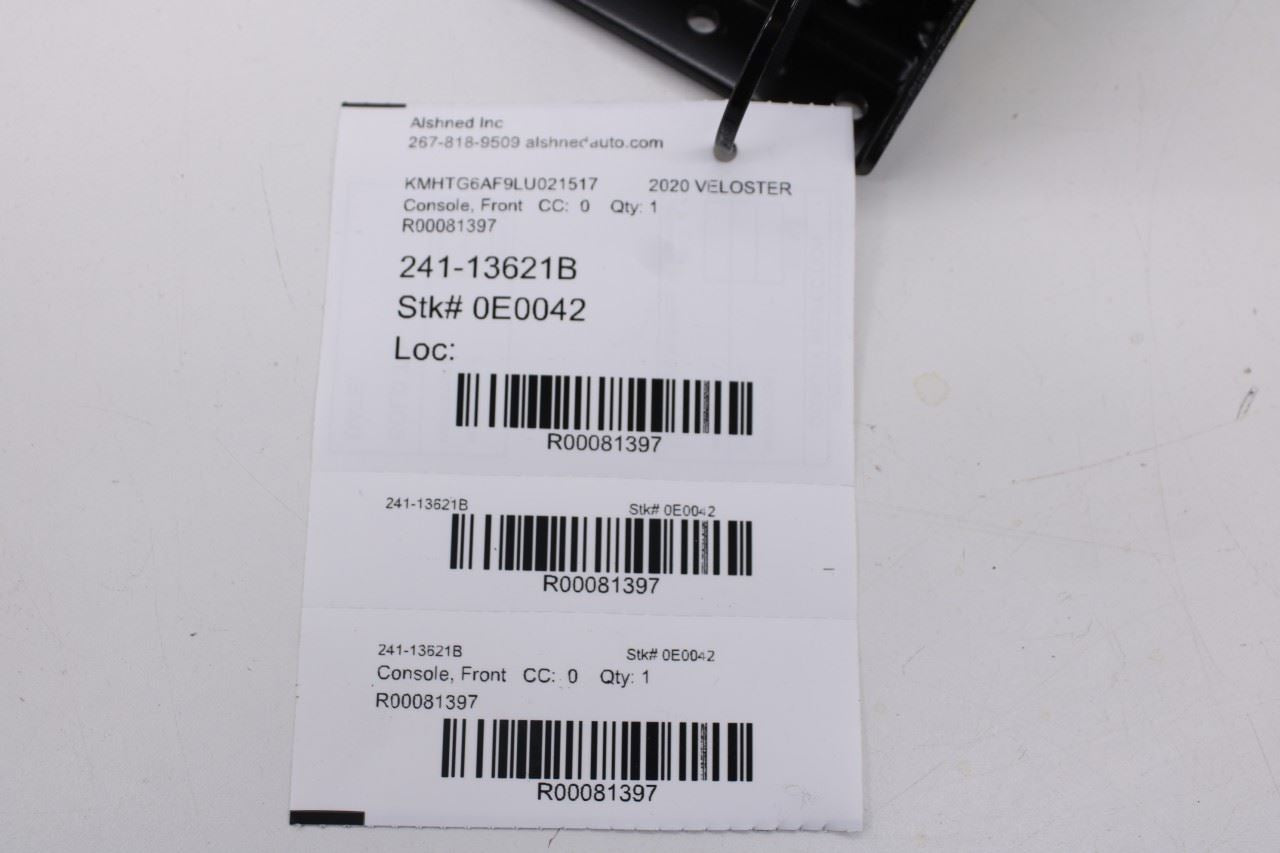 19-21 Hyundai Veloster Center Console Armrest Storage Lid Cover 84660-J3000-NNB11
