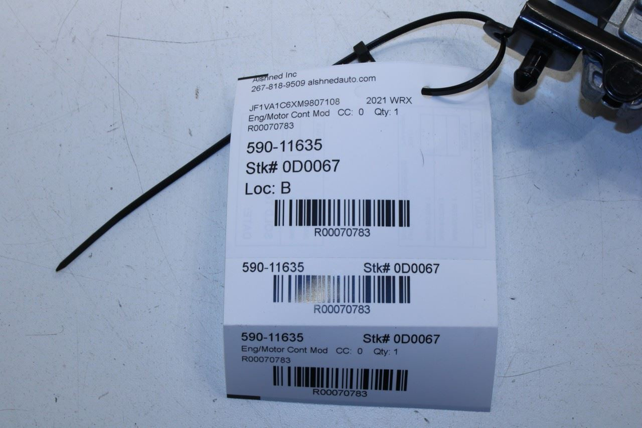 2021 Subaru WRX Premium MT 2.0 Engine Computer Control Module ECU ECM 22765AR221 - Alshned Auto Parts