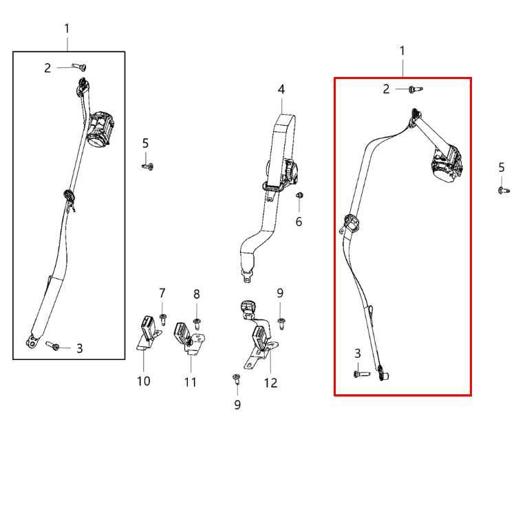 2018-25 Jeep Compass Limited 2.4L 4WD Rear Left Side 2nd Row Seat Belt Retractor - Alshned Auto Parts