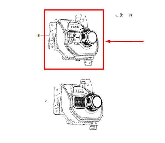 2019-2020 Ram 1500 4WD Transmission Gear Shifter Selector Switch 68328326AG OEM - Alshned Auto Parts