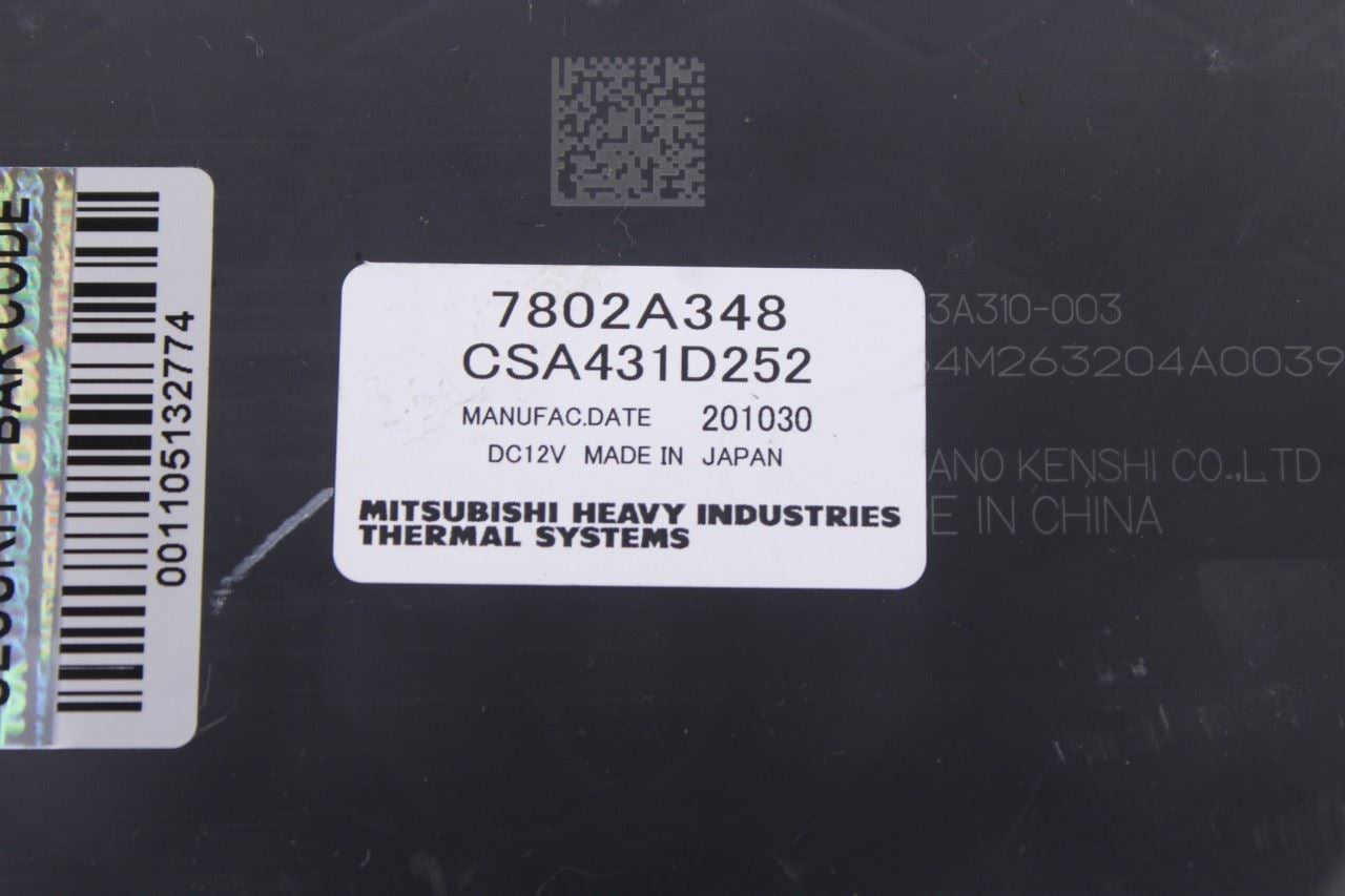 2020-2025 Mitsubishi Outlander Sport SE 2.0L AC Heater Blower Motor Fan 7802A3485