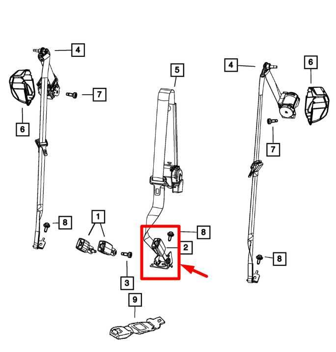 11-18 Jeep Grand Cherokee Rear Left Side 2nd Row Seat Belt Buckle 1MC71DX9AC OEM - Alshned Auto Parts