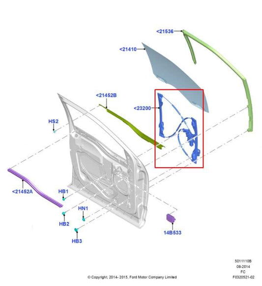2015-2020 Ford F150 XL Super Cab Front Left Side Door Window Regulator w/ Motor - Alshned Auto Parts
