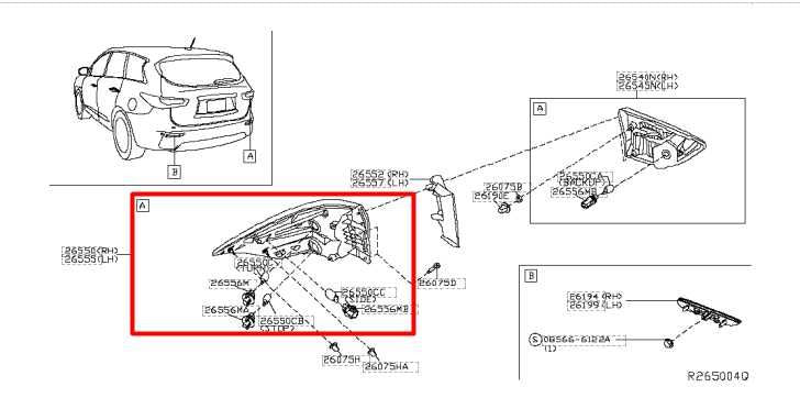 2016-2020 Nissan Pathfinder Rear Left Side Outer Tail Light Lamp 26555-9PF0A OEM - Alshned Auto Parts