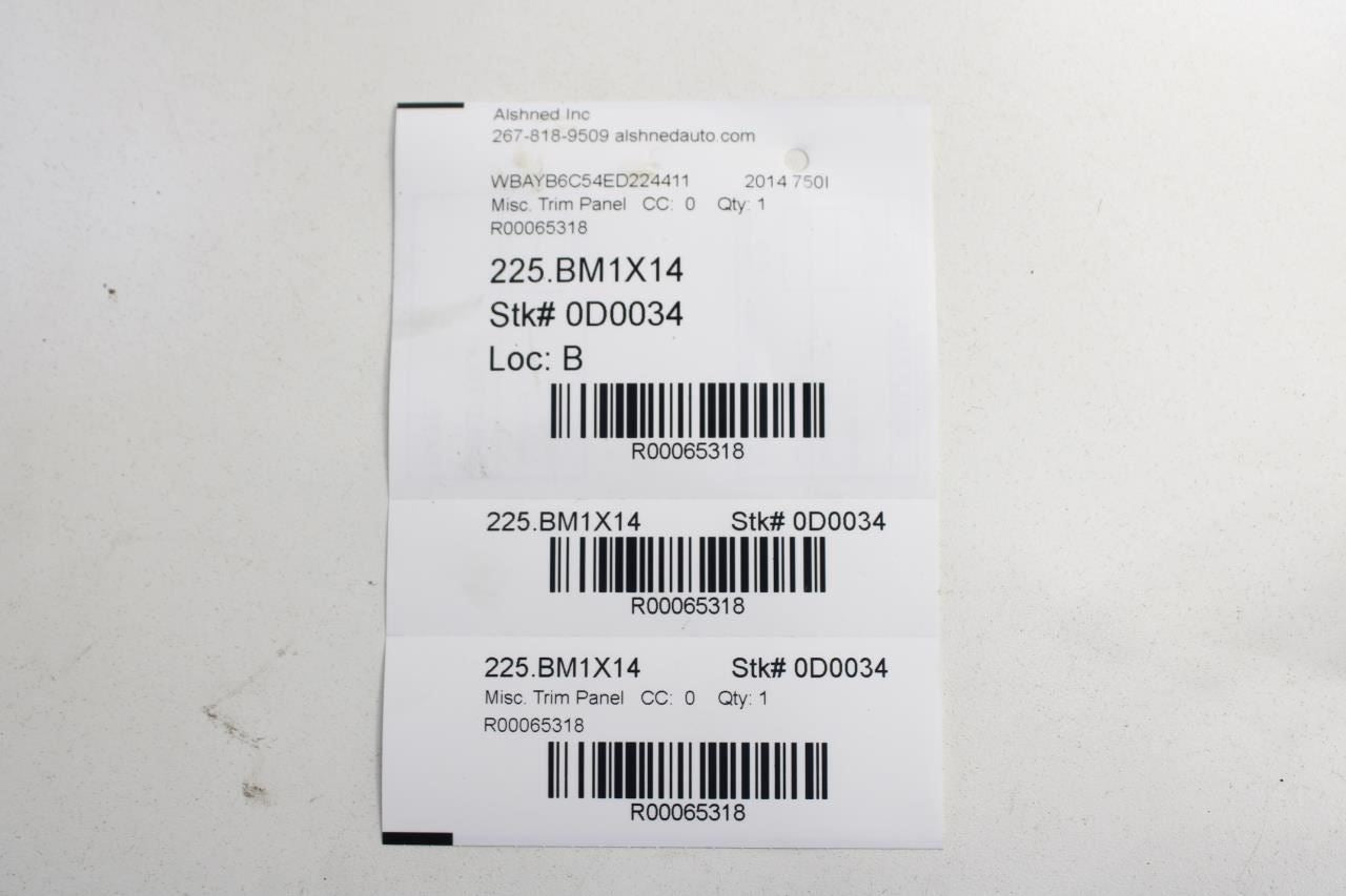 2013-2022 BMW 750I xDrive Front Right and Left Seat Track Cover Trim 52107318986 - Alshned Auto Parts