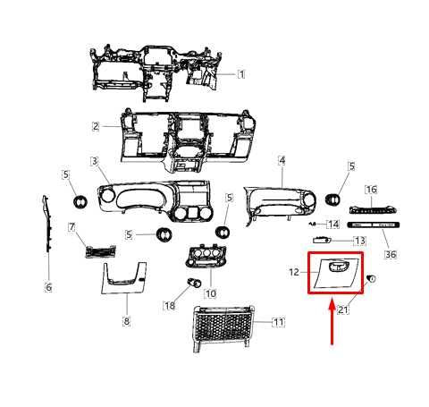 2012-2018 Jeep Wrangler Sahara Glove Box Storage Compartment 1PJ291X9AB OEM - Alshned Auto Parts