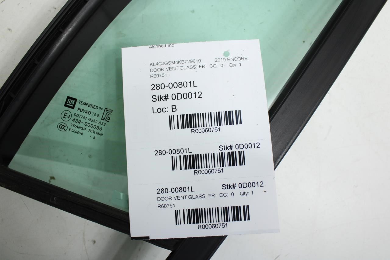 2013-22 Buick Encore Front Left Door Vent Window Glass Weatherstrip 94518427 OEM - Alshned Auto Parts