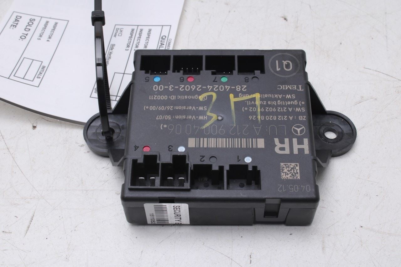 2010-2016 Mercedes-Benz E350 Sport 4MATIC Rear Right Side Door Control Module - Alshned Auto Parts