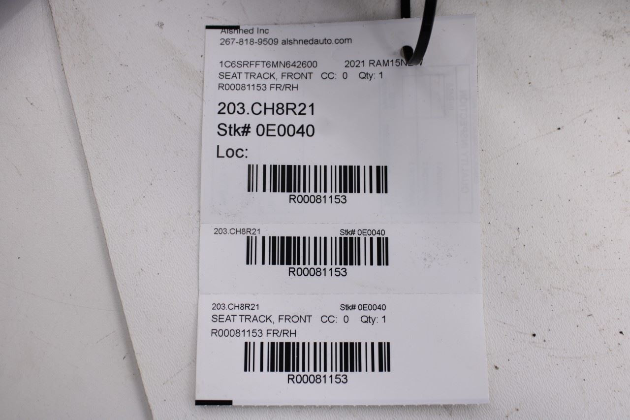 2019-25 Ram 1500 Big Horn Crew Cab 5.7L Front Right Side Seat Lower Track Frame14