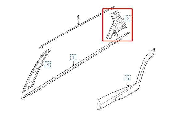 2022-2025 Hyundai Tucson SEL Rear Left Door Corner Garnish Molding 83270-CW000 - Alshned Auto Parts